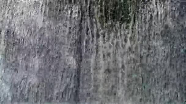 Artificial Shaded Waterfall Dam Hirskyi Tikych River Buky Canyon Cherkasy — Stock Video