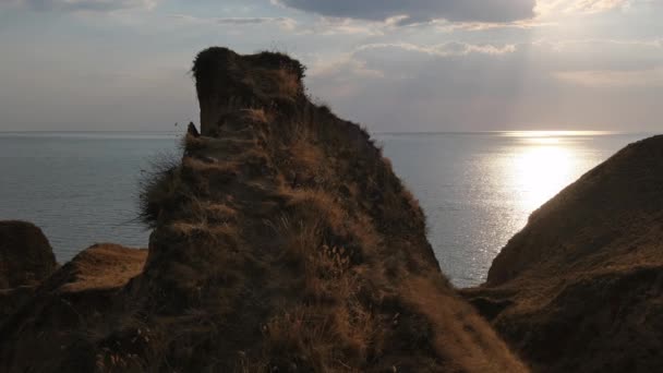 Stanislav Kil Dağlarından Dnipro Nehir Körfezinin Yukarısındaki Karadeniz Ukrayna Kherson — Stok video