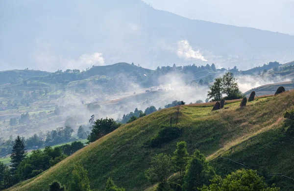 Verão Pitoresco Cárpatos Vista Paisagem Montanhosa Ucrânia — Fotografia de Stock