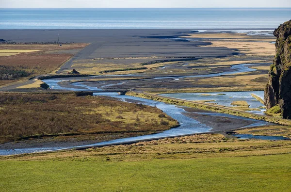 View Auto Trip Iceland Spectacular Icelandic Landscape Scenic Nature Ocean — Stockfoto