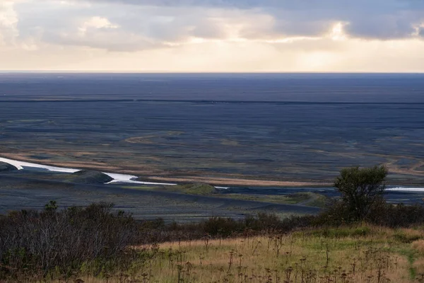 View Auto Trip Iceland Spectacular Icelandic Landscape Scenic Nature Ocean — Stock fotografie