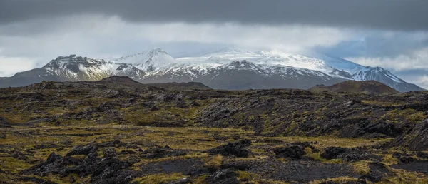 View Auto Trip West Iceland Snaefellsnes Peninsula View Point Svortuloft —  Fotos de Stock