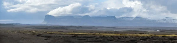 Iceland Autumn Tundra Landscape Haoldukvisl Glacier Iceland Glacier Tongue Slides — Foto Stock