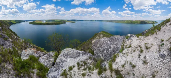 Erstaunlicher Blick Auf Den Dnister River Canyon Bakota Bay Region — Stockfoto