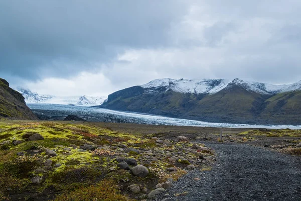 Islandia Otoño Tundra Paisaje Cerca Del Glaciar Haoldukvisl Islandia Lengua —  Fotos de Stock