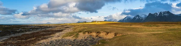 Вид Время Автомобильной Поездки Нагорьям Западной Исландии Пеньку Снефельсснес Национальному — стоковое фото