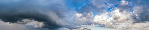 Dramatische Bewolkte Lucht Met Cirkelvormige Onweersbui Natuurlijk Weer Klimaat Hemel — Stockfoto