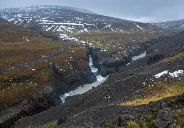 Осенний Живописный Стулагильский Каньон Ущелье Джкульдалуре Восточная Исландия Через Протекает — стоковое фото