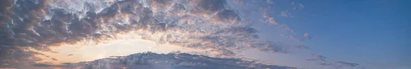 Clouds Evening Dusk Sky Panoramic View Climate Environment Weather Concept — Stock Photo, Image