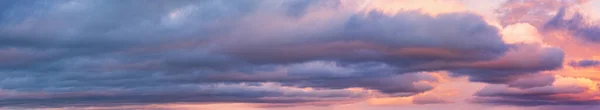 Clouds Evening Dusk Sky Panoramic View Climate Environment Weather Concept — Stock Photo, Image