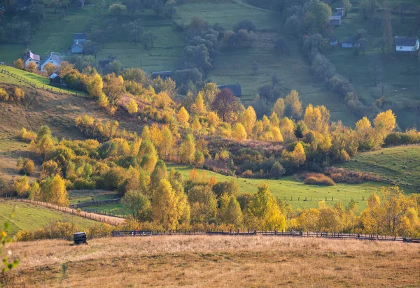 Otoño Mañana Cárpatos Montañas Calma Pintoresca Escena Ucrania Viajes Pacíficos — Foto de Stock