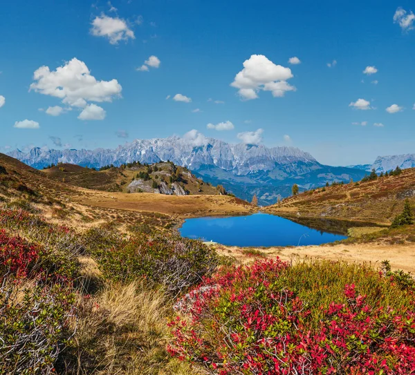 Sonbahar Alpleri Kleiner Paarsee Veya Paarseen Gölü Dorfgastein Land Salzburg — Stok fotoğraf