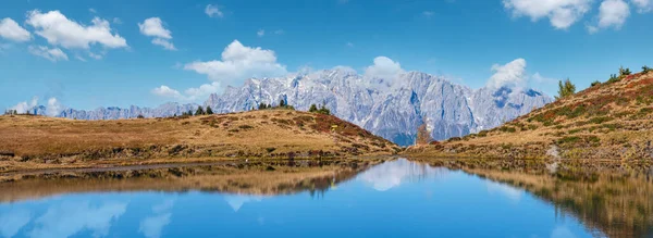 Herfst Alpine Kleiner Paarsee Paarseen Meer Dorfgastein Land Salzburg Oostenrijk — Stockfoto