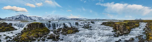 Temporada Mudando Sul Das Terras Altas Islândia Vista Panorâmica Outono — Fotografia de Stock