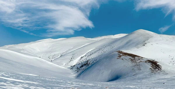 Winter Mountain Landscape Ukraine Carpathian Mountains Svydovets Range —  Fotos de Stock