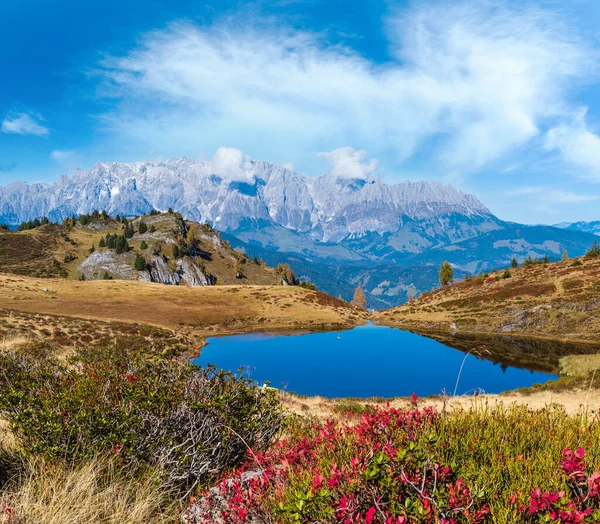 Autunno Alpino Kleiner Paarsee Paarseen Lago Dorfgastein Land Salisburgo Austria — Foto Stock