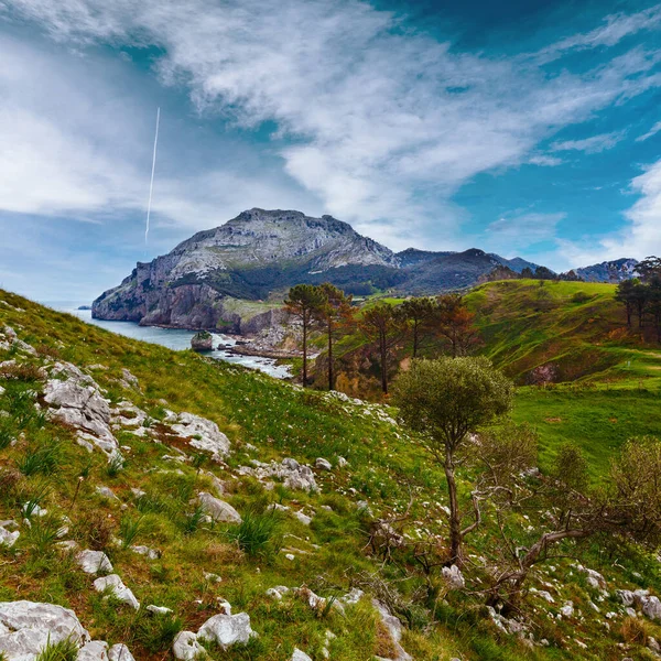 Wiosna Morze Wybrzeża Lanscape Rocky Cape Mała Zatoka Plaża San — Zdjęcie stockowe