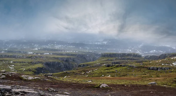 Beautiful Mountain View Auto Trip Iceland Spectacular Icelandic Landscape Scenic — Stock Photo, Image