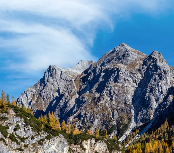 Autunno Alpi Cime Rocciose Vista Dal Sentiero Kleinarl Land Salisburgo — Foto Stock