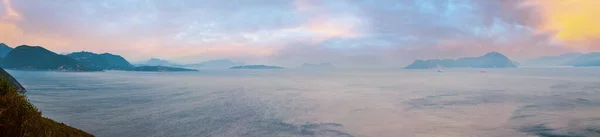 Вечерний Закат Южный Мыс Острова Лефкас Лефкада Греция Ионическое Море — стоковое фото