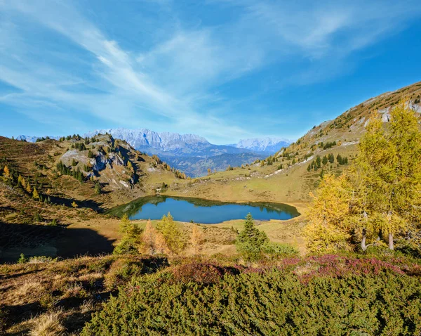 Herbst Alpiner Grosser Paarsee Oder Paarseen Dorfgastein Land Salzburg Österreich — Stockfoto