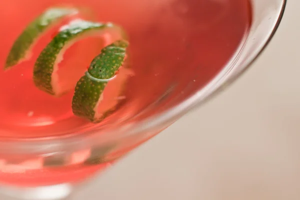 Lime twist garnish — Stock Photo, Image