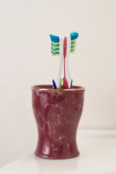 Two Toothbrushes — Stock Photo, Image