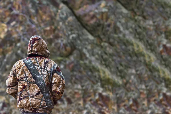 Homem camuflado — Fotografia de Stock