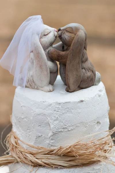 Outdoor wedding cake — Stock Photo, Image