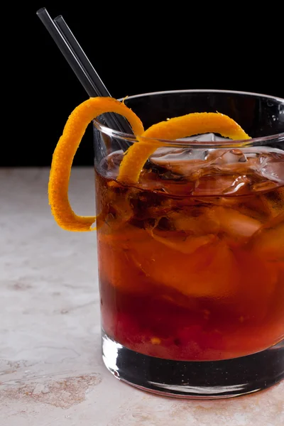 Old fashioned cocktail — Stock Photo, Image