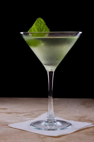 Basil martini — Stock Photo, Image