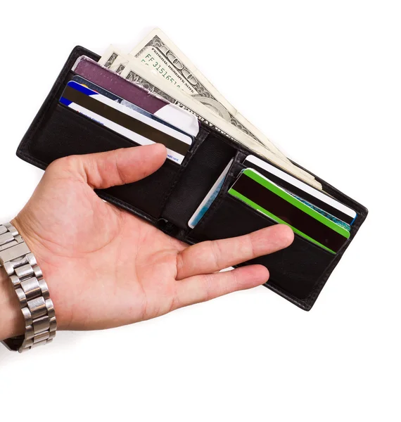 Wallet with money Stock Picture