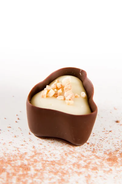 Chocolate negro con cacao en polvo — Foto de Stock