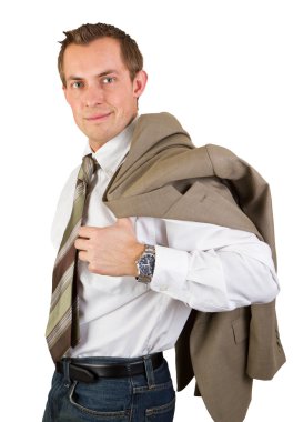 Kendine güvenen iş adamı