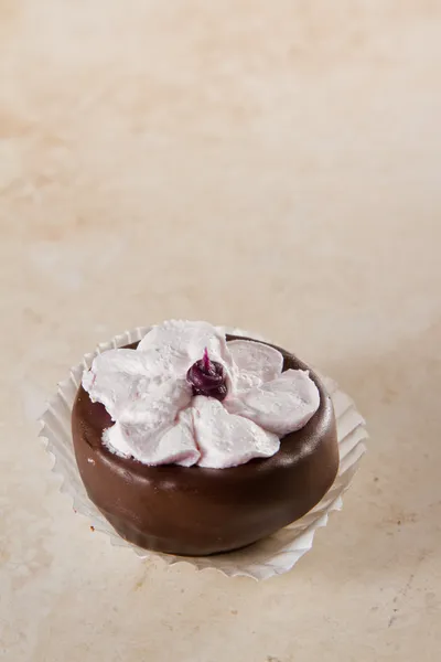 Bite size chocolate dessert — Stock Photo, Image