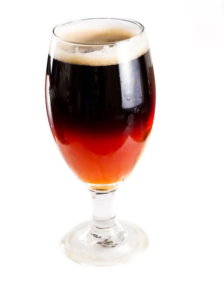 Half red ale half stout — Stock Photo, Image