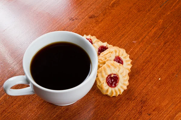 Koffie en koekjes — Stockfoto