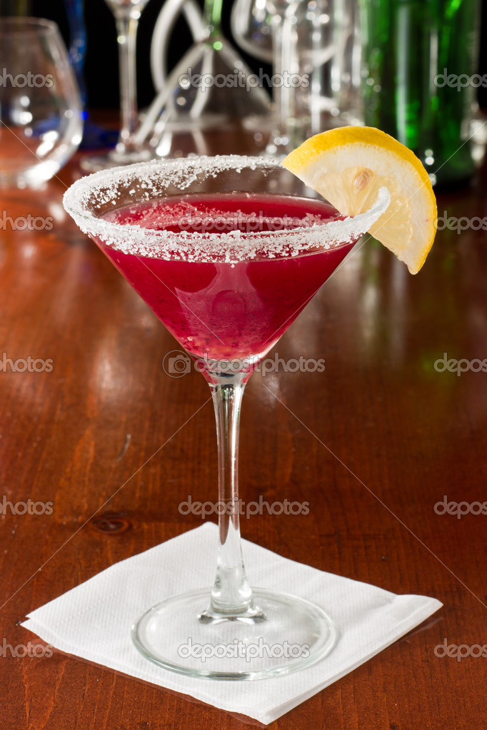 Huckleberry lemon drop martini Stock Photo by ©wollertz 21592697