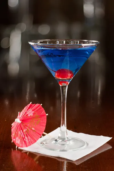 Elektrische blaue Limonade martini — Stockfoto