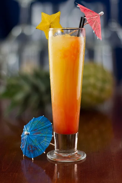Fresh tropical juice cocktail — Stock Photo, Image