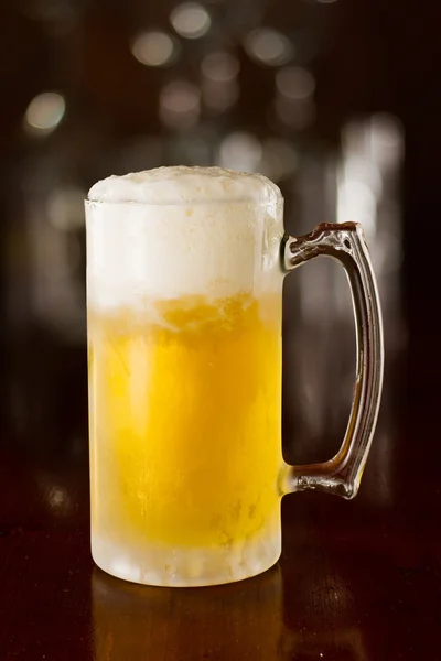 Cold beer in a mug — Stock Photo, Image