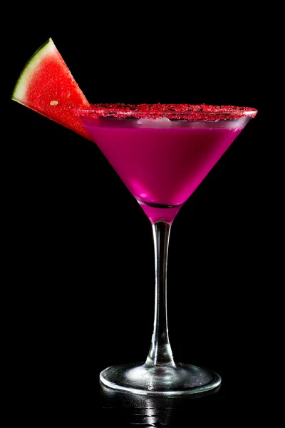 Creamy watermelon martini — Stock Photo, Image