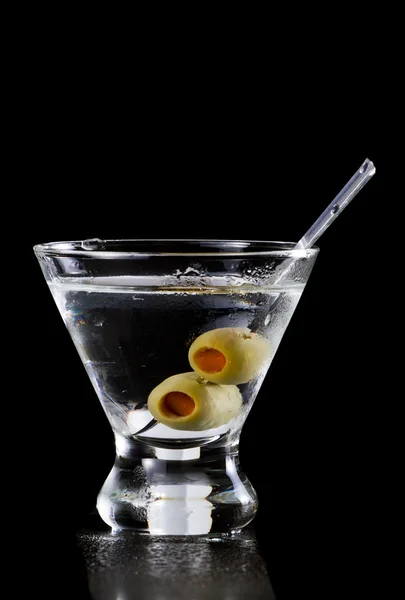 Opadaném listí martini — Stock fotografie