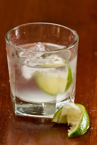 Silver tequila on the rocks — Stock Photo, Image