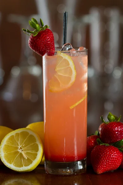 Çilekli limonata — Stok fotoğraf