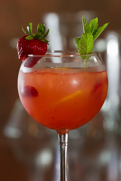 Starwberry sangria — Stock Photo, Image