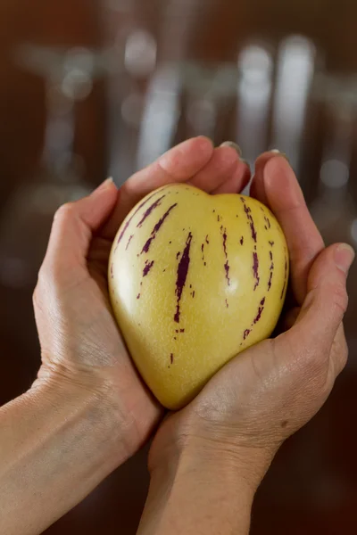 Mogen pepino melon最初の聖体拝領のパン — Stockfoto