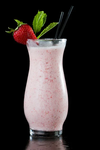 Batido de leche de fresa — Foto de Stock