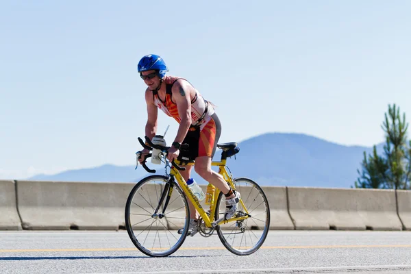 Coeur d' Alene Ironman cycling event — Stock Photo, Image