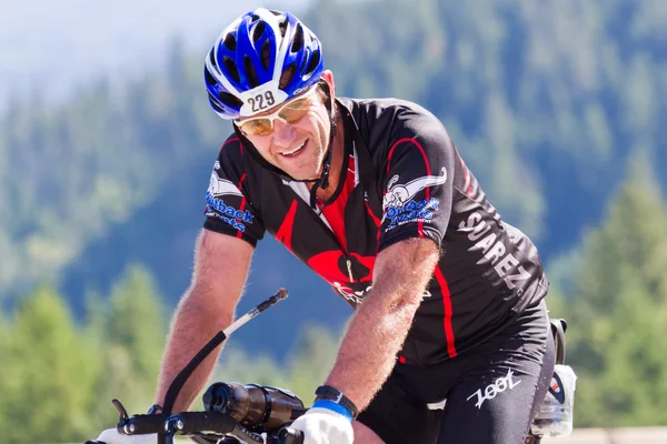 Warren Quinn no evento de ciclismo Coeur d 'Alene Ironman — Fotografia de Stock